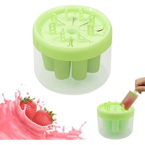 Moule à Glace - Moules Glaces Avec Batonnet Réutilisables Popsicle Mold Crème Glacée pour DIY Sorbet Yaourts (1/5)