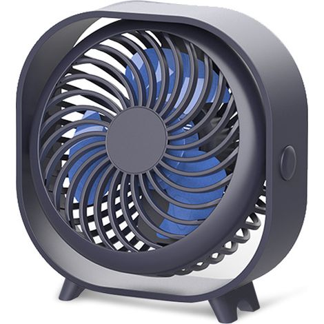 USB Fan, Mini Table Fan with Strong Airflow, 3 Speeds Mini Portable Fan for Desk, Table, Home, Tent, Travel and Bedroom (1/5)