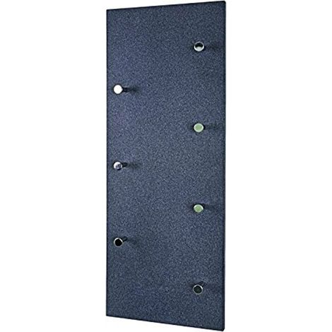Garderobe murale coloris optique granit-chromé nickelé - Dim : L 80 x H 5,5 x P 30 cm - PEGANE -