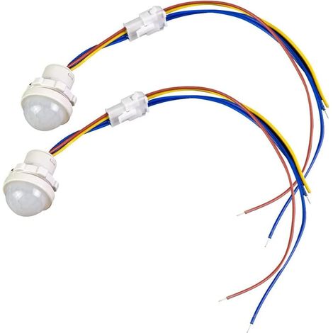 AC110-240V Recessed Sensor Switch with Non-Adjustable Delay and Light Controlled Voltage Terminal(2pcs) (1/5)