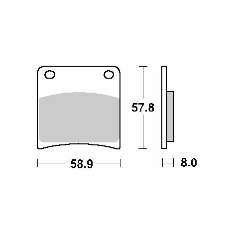 Pastillas de freno SBS KH146 Street Standard Cerámica Negra