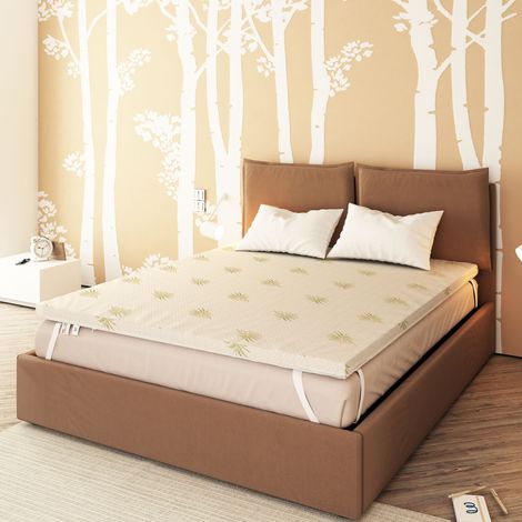 Baldiflex Topper Memory Foam Fresh Correttore Materasso 7 cm con Fodera Aloe Vera Singolo misura 70x200 cm