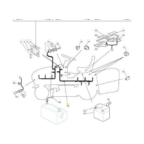 CABLAGGIO ANTERIORE LUSSO KIT ORIGINALE STIGA - 182040089/0