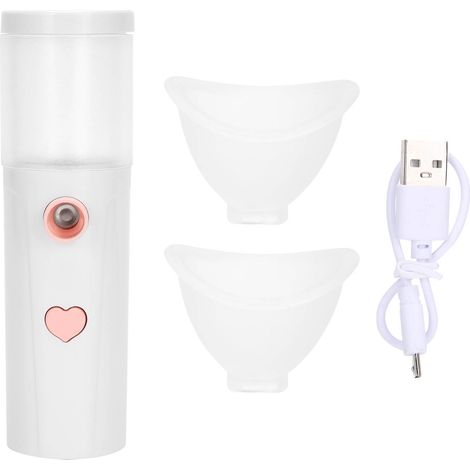 Brumeur oculaire portatif rechargeable USB, dispositif de soin des yeux blanc, vaporisateur manuel à main (1/5)