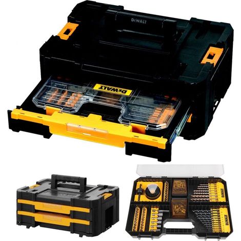 Dewalt DWST1-70706 TStak IV Tool Storage Box 2 Drawers + 100 Piece Accessory Set