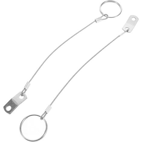 Goupilles de Capote de Bateau en Acier Inoxydable Argenté Lot de 2 avec Câble de Retenue , Sécurité Fiable et Design Antiperte pour Usage Marin et Applications Nautiques (1/5)