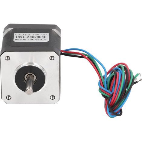Schrittmotor DC 3,84 V, 1,8°-Winkel, 1,2 A, Stahlrotor mit Kabel, für industrielle Automatisierungsanlagen (1/5)