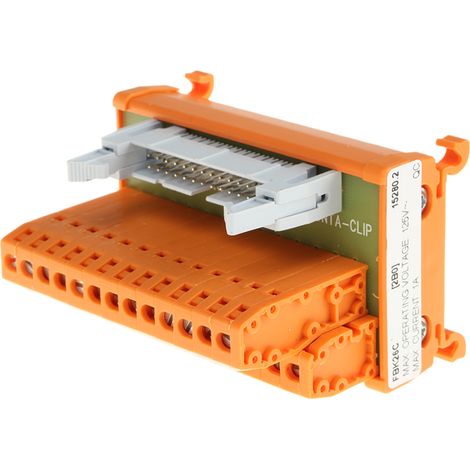 Module d'interface HE10 26 Contacts, Mâle, Montage sur Rail DIN ( Prix pour 1 )