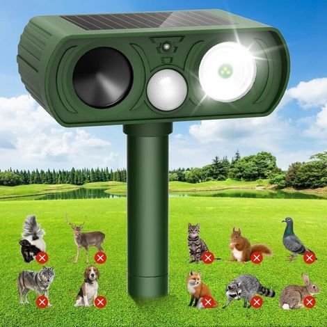 Ultrasonic pet sun protection, waterproof deer repellent with motion detection, 1 piece (1/5)