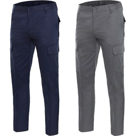 Pantaloni da lavoro Velilla 100% cotone tasche multiple vita elastica (1/5)