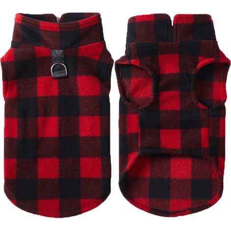 Gilet en polaire épaisse et douce, vêtement d'hiver chaud pour animaux de compagnie, idéal pour garder votre chien au chaud. (1/4)
