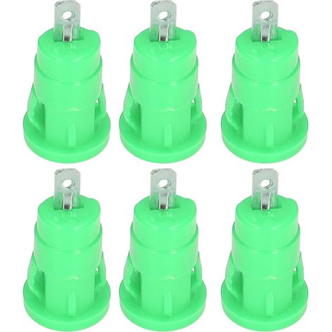 100Pcs Connecteur Banane 4mm Sécurisé à Visser, Borne à Anneau Nickelé en Cuivre pour Câbles, Adaptateur Vert