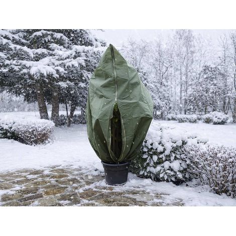 Housse d'hivernage 70 g/m² Ø 1,50 x 2,00 m vert - Nature (1/4)