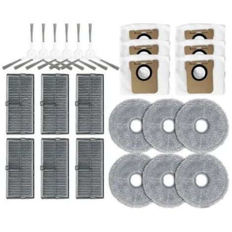 Compatible avec Xiaomi Mijia M30S D103CN Pièces de rechange et accessoires : brosse latérale, filtre HEPA, balai à franges (1/5)