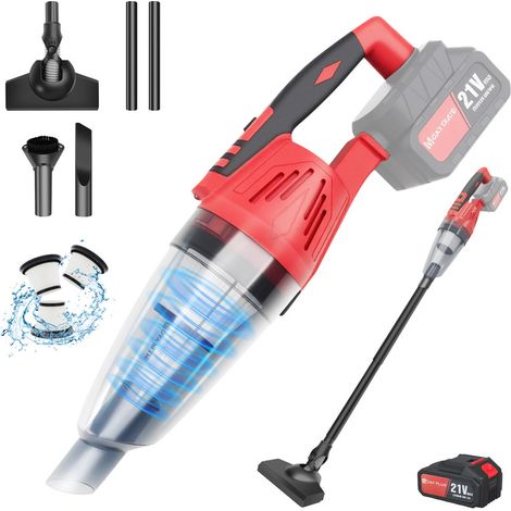 Aspirateur sans fil 3-en-1 – Aspirateur balai et à main, léger, sans sac, pour usage domestique