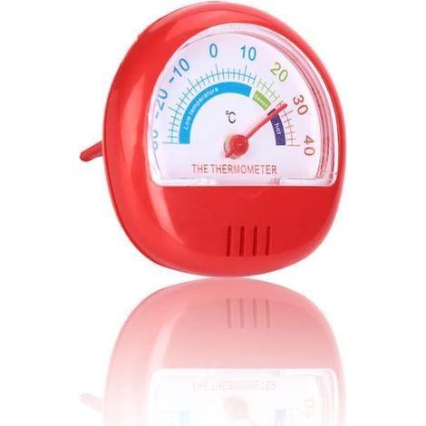 Mini réfrigérateur congélateur thermomètre grand thermomètre à cadran mécanique(rouge) (1/5)