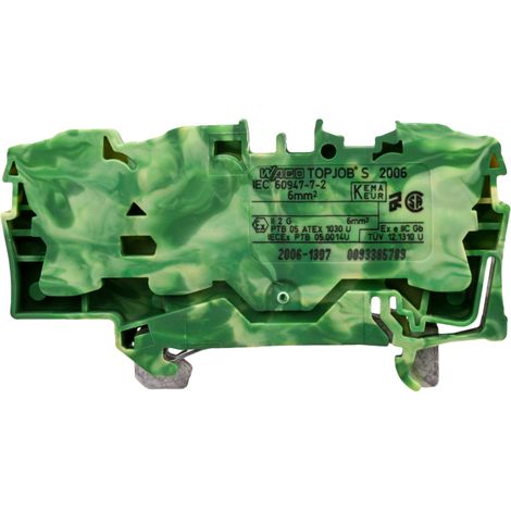 Conector de riel protector 6mm2 amarillo-verde 2006-1307 topjobs
