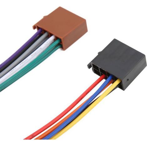 Adaptateur Faisceau Câblage Radio - Connexion ISO 16 Broches - Installation Autoradio Sans Coupe Ni Soudure - 2 Pièces (1/5)