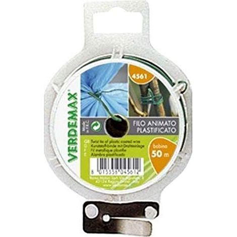 FILO ANIMATO BOBINA MT 50 CON TAGLIO VERDEMAX LEGARE PIANTE ORTO (1/2)