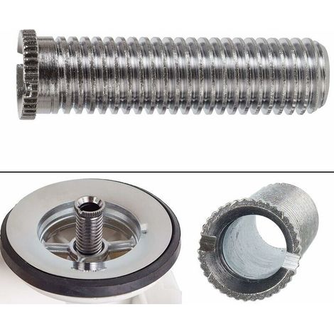 Vite per cestello lavello, 45 mm, acciaio inox M12, vite per cestello lavello per tappo filtro lavabo - Argento (1/4)