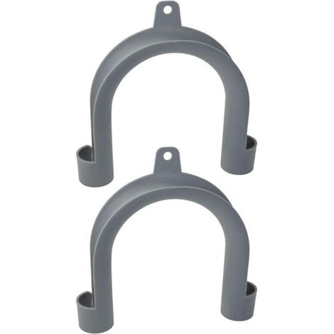 2 U-shaped washing machine drain hose hooks (1/5)