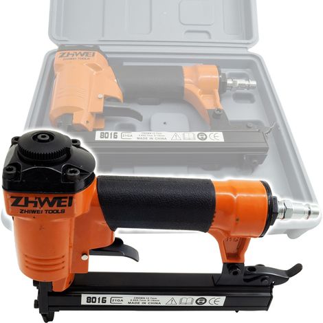 TrAdE Shop Traesio - Chiodatrice Graffettatrice Spillatrice Ad Aria Compressa 6-16 Mm Pneumatica -