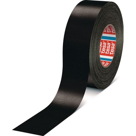 Nastro tessuto tesaband® Premium 4651 nero L.50m P.38mm Rl.