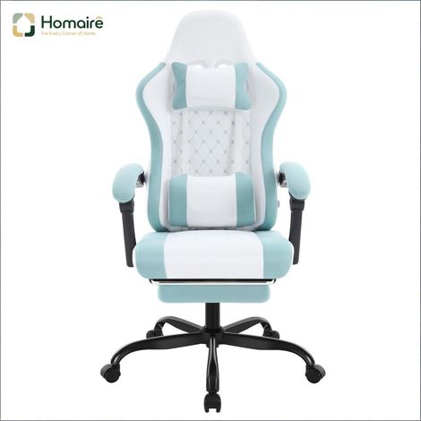 Esszimmerstuhl aus Textil und blauem Metall 70 x 70 x 127 cm HOMAIRE (1/5)