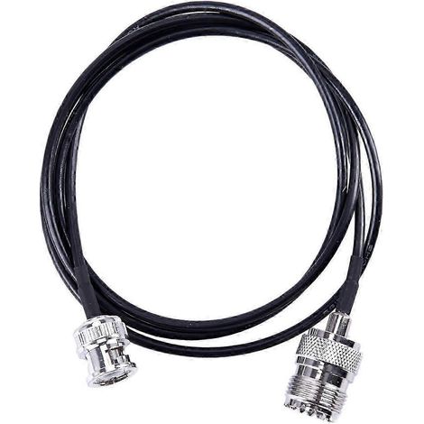 Câble d'antenne coaxial RF UHF/VHF, connecteur BNC mâle vers UHF SO239 RG-58u MILSPEC, pour antenne mobile vers antenne fixe, 91 cm (3 pieds). WHBYV (1/4)