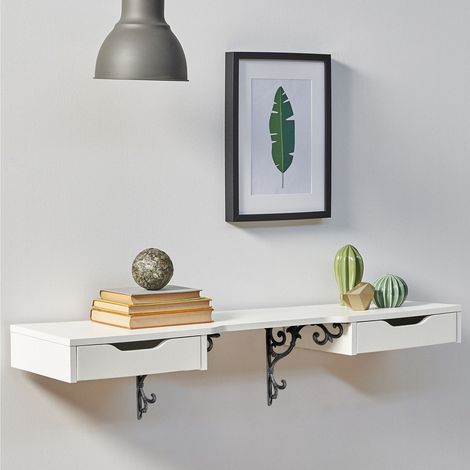 Supports d'étagère vintage en fonte, lot de 4 (1/5)