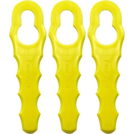 DPZO Lot de 100 Lames de Rechange compatible pour Ryobi Coupe Bordure, Têtes Double Lames Dentelées RAC155 RAC157 RAC158-DPZO (1/5)