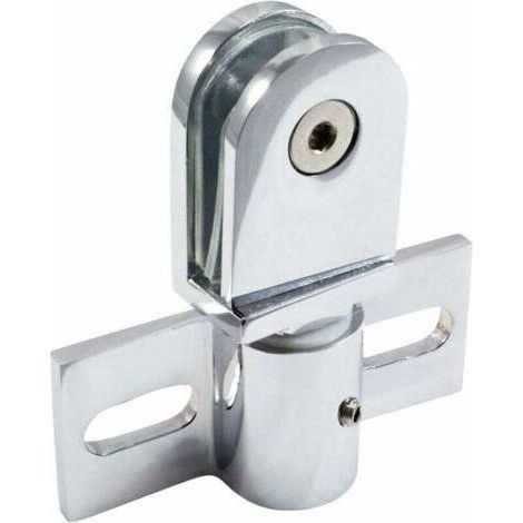 Charnière pivotante pour porte de douche en verre, acier inoxydable, 1pièce (1/4)