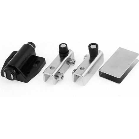 Schwarz Kunststoff Baumarkt Magnetic Brust Schranktür Catch Eisenwaren Latch Set