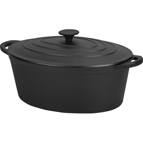 Cazuela de hierro fundido para asar, 6,4 L, 33 cm, KD4246