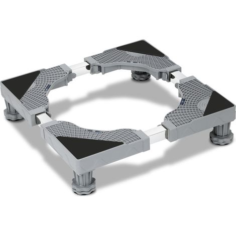 SWANEW Base per lavatrice Carrello per frigorifero Carrello a rulli per asciugatrice Lavatrice Congelatore Regolabile 4 gambe 41-66cm (1/5)