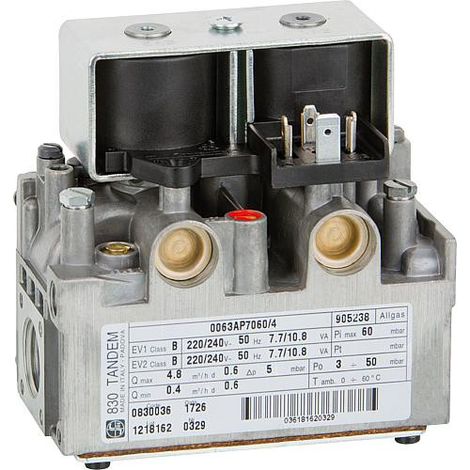 Soupape combinee gaz TANDEM 830 220/240 V - 50 Hz Ref. 0.830.036 (1/3)