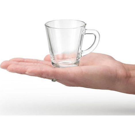 6x verres à expresso en verre borosilicate résistant àchaleur - verres à café de 70 ml - verres robustes Clair - 70m SERVICE A CAFE (1/5)
