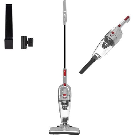Ewbank, Grey/Red EWVC3107 Active Corded Stick Cleaner 2-in-1 Lightweight Upright and Handheld Vacuum with washable HEPA Filter with Crevice Tool and a swivel Floor Head (1/2)