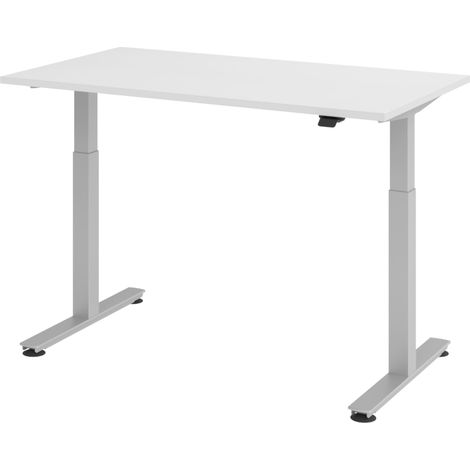 bümö Schreibtisch elektrisch XMST Rechteck: 140 x 80 cm Weiß (1/3)
