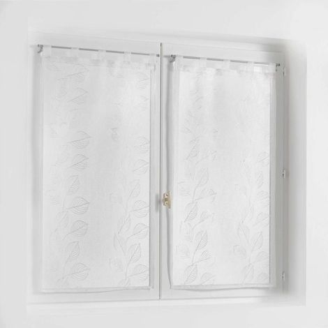 Paire de Voilages "Edenia" 60x160cm Blanc (1/3)