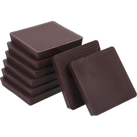 de meubles en caoutchouc antid rapants carr s marron prot ge (1/5)
