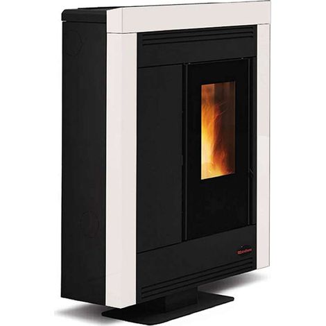 STUFA PELLET SOUVENIR STEEL PLUS BIANCA EXTRAFLAME