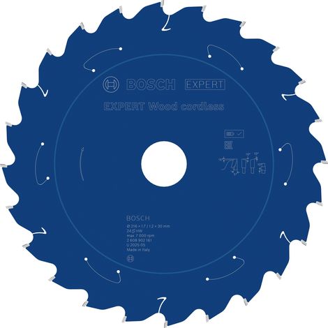 Bosch EXPERT Wood cordless Circular Saw Blade 216x 1.7/1.2 x 30mm T24 2608902161