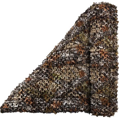 Sonnensegel, Baumtarnnetz, netzfrei, reißfestes Polyestergewebe, 1,5 m breite Rolle, Camo Network Sonnenschutz (Farbe: 1,5 x 2,5 m) (1/5)