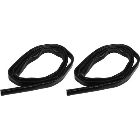 Protection thermique pour conduite de carburant de 1 m (3,3 pi) en silicone et fibre de verre ignifugée, noire. (1/5)