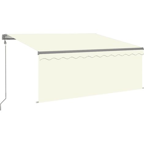 Maison Exclusive - Tenda Sole Retrattile Automatica con Parasole 3,5x2,5 m Crema