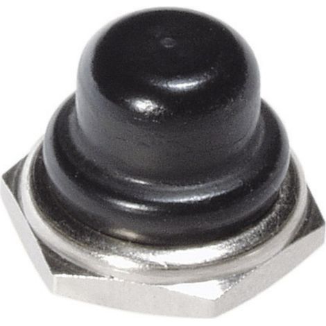 APEM N36216005 U31 Dichtkappe Vernickelt, Schwarz 1 St. (1/2)