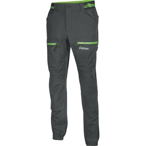 U-Power PANTALONE HORIZON Col. Grigio/Verde Mis. XXL