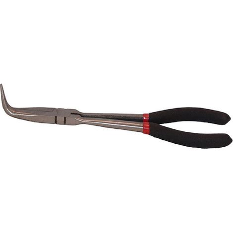 PINZA EXTRA LUNGA 28cm PER MECCANICI - BECCO CURVO 90Â°