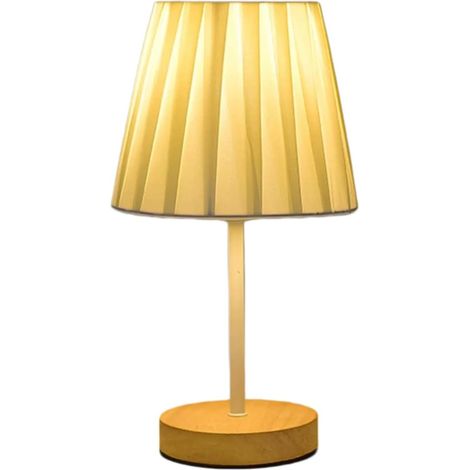 Mini lampe de table USB en bois massif, veilleuse d'ambiance LED (1/5)